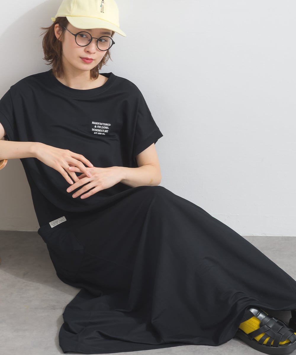 A261026 【接触冷感シリーズ】 ポケット付きフレアワンピース / Cool