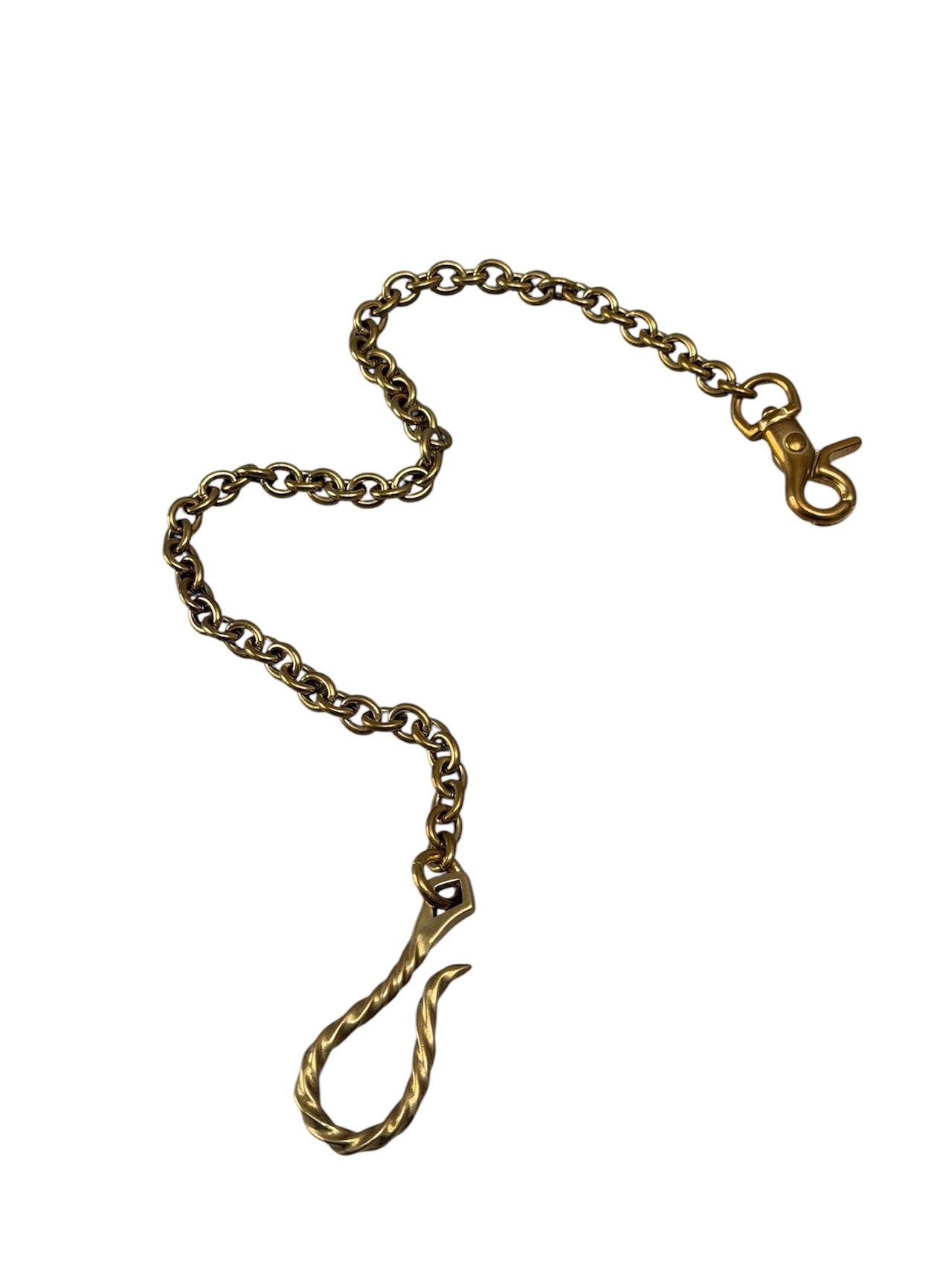 Vintage Brass Wallet Chain