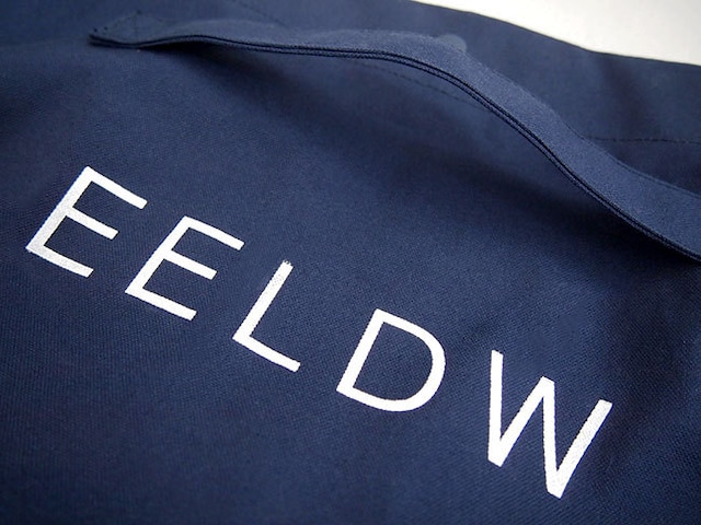 2WAY ショルダー バッグ　"2WAY SHOULDER BAG"  (NAVY / LOGO WHITE)