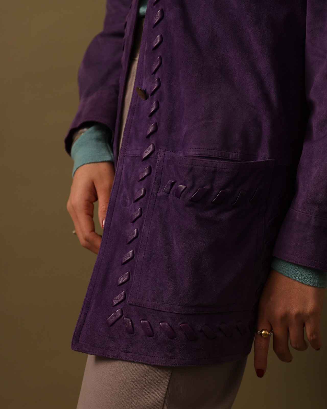 1980-90's Emanuel Ungaro -  Parallele / Leather Jacket