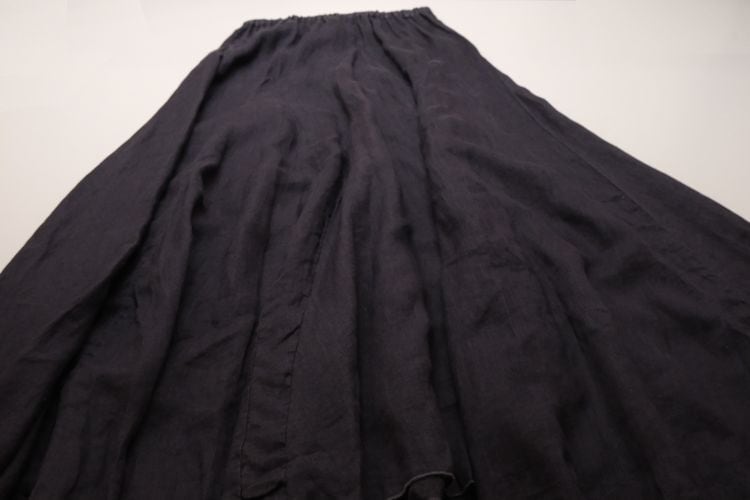 ★ロンハーマン★CP SHADES ブラック リネン フレアスカート ロング丈 CP SHADES charcoal linen flared long Skirt | GARYO