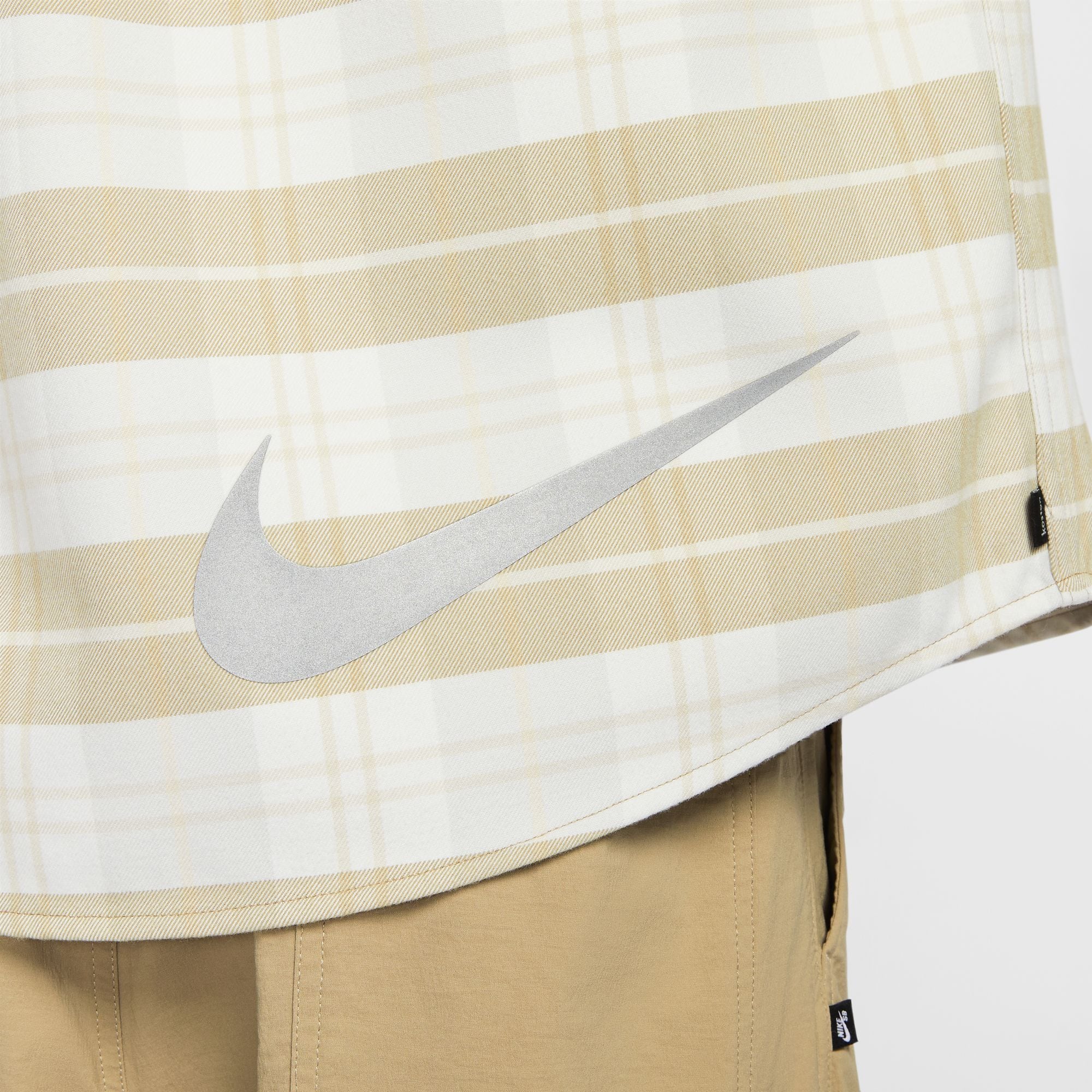 NIKE SB FLANNEL BTN UP KOSTON L/S TOP SAIL/LTBONE | HIGHFIVE