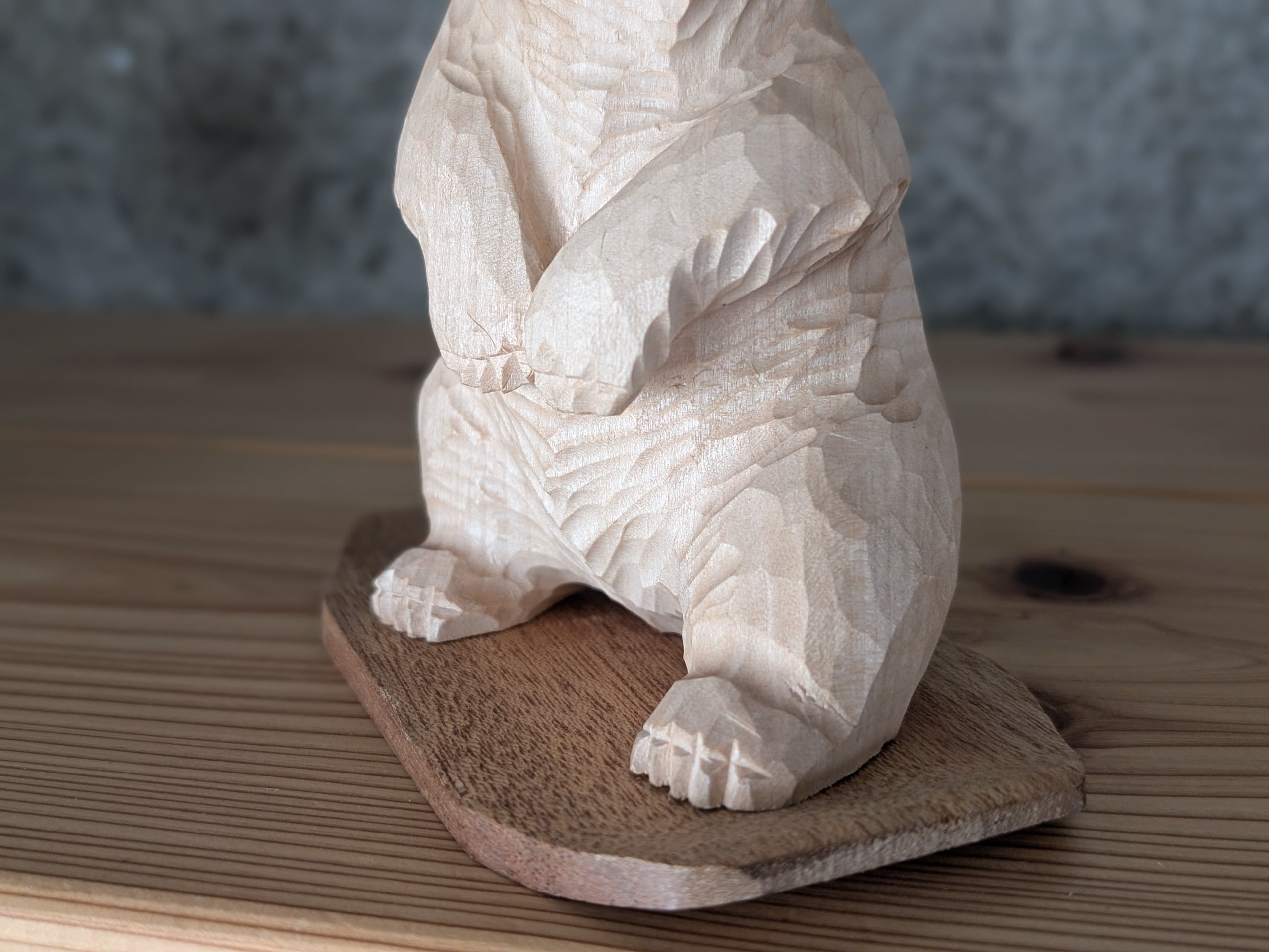 本格的モヘヤの熊 上西捷敏 スキー熊 #1 | 木彫りの熊 | inoya | Basic