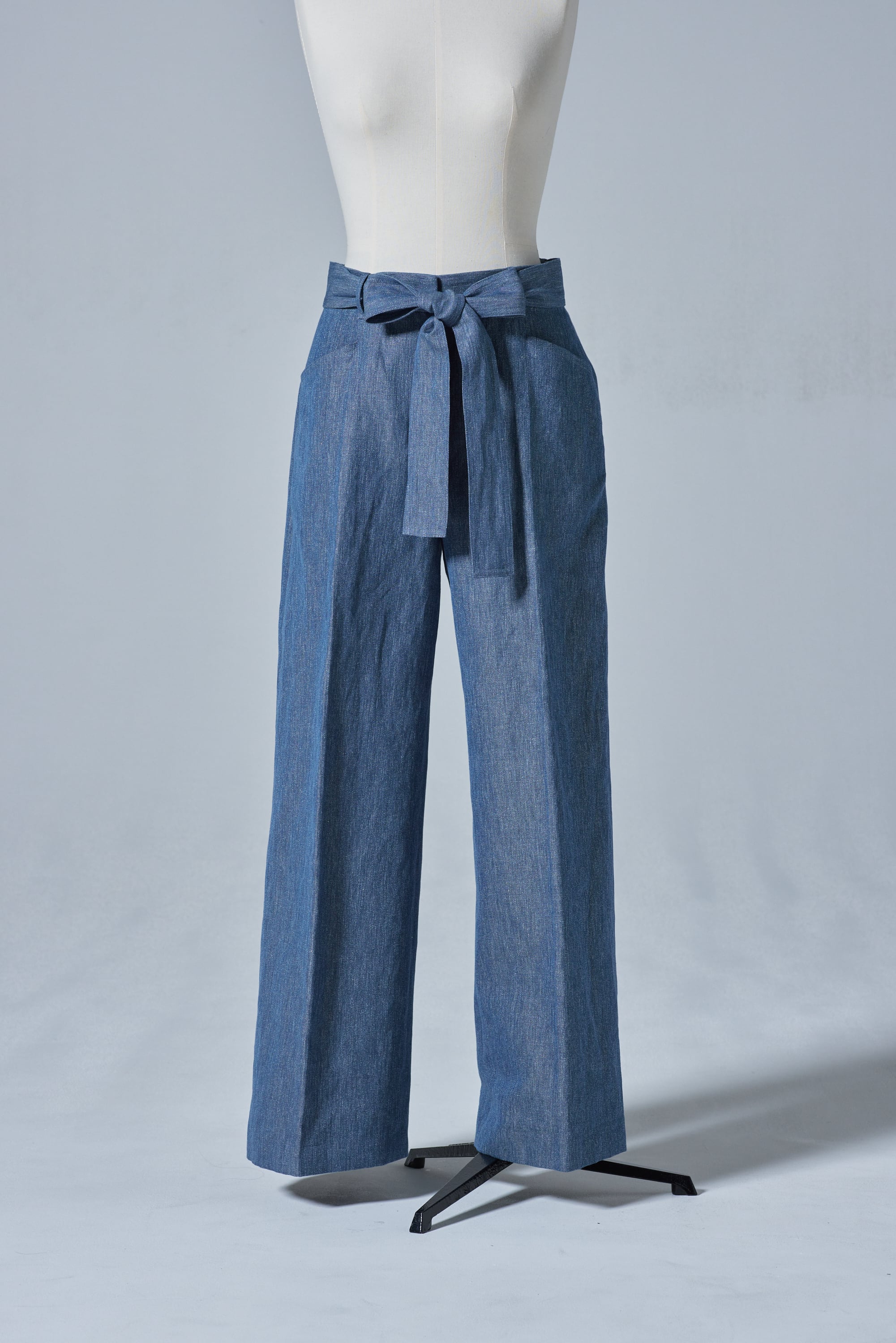 DENIM LIKE WIDE PANTS 26SS17