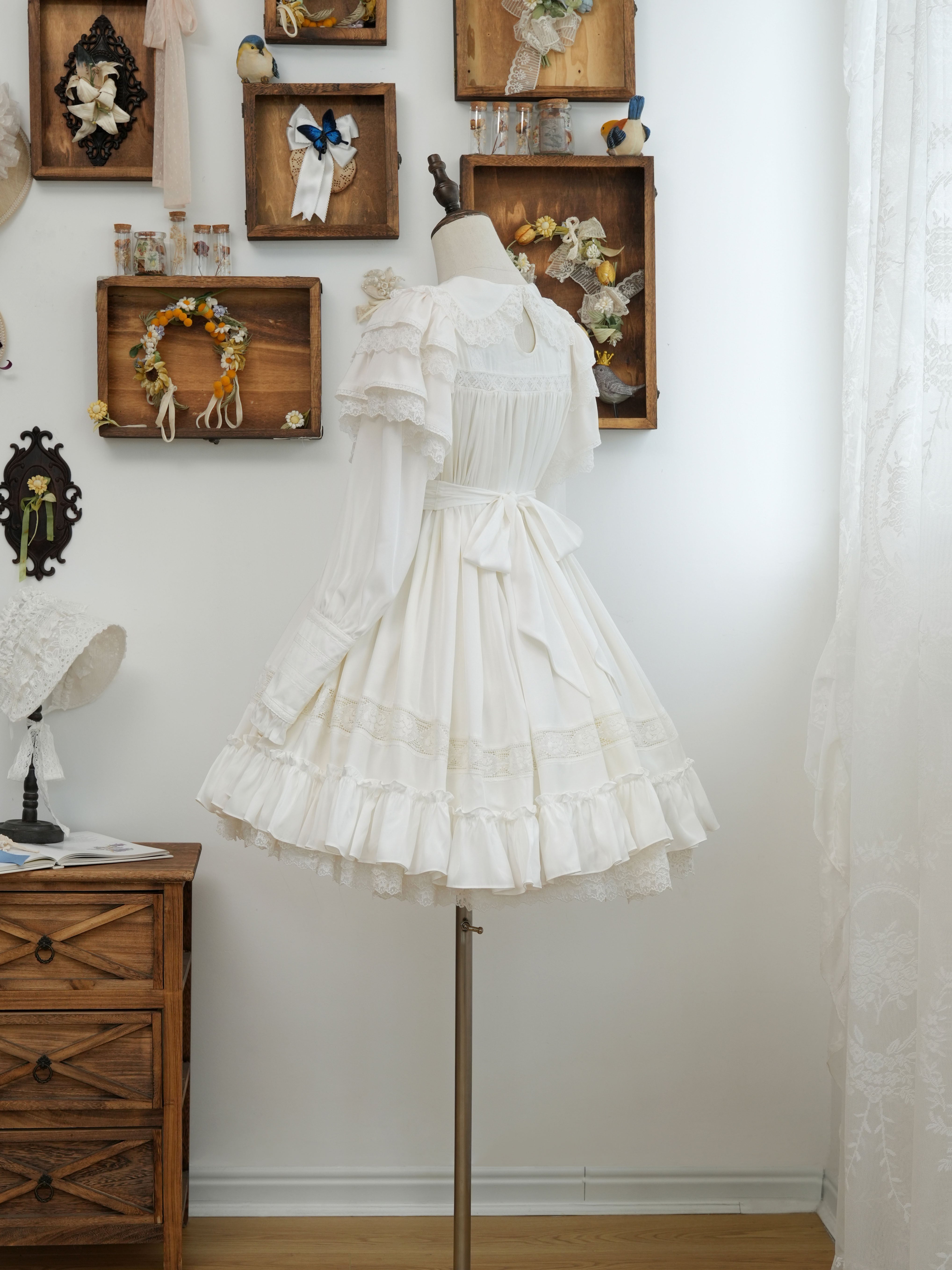 リリアンヌ姉妹 パステルカラー ショート丈 サックス 星箱works リリアンヌ姉妹 パステルカラーワンピース(ショート丈) | HoshibakoWorks