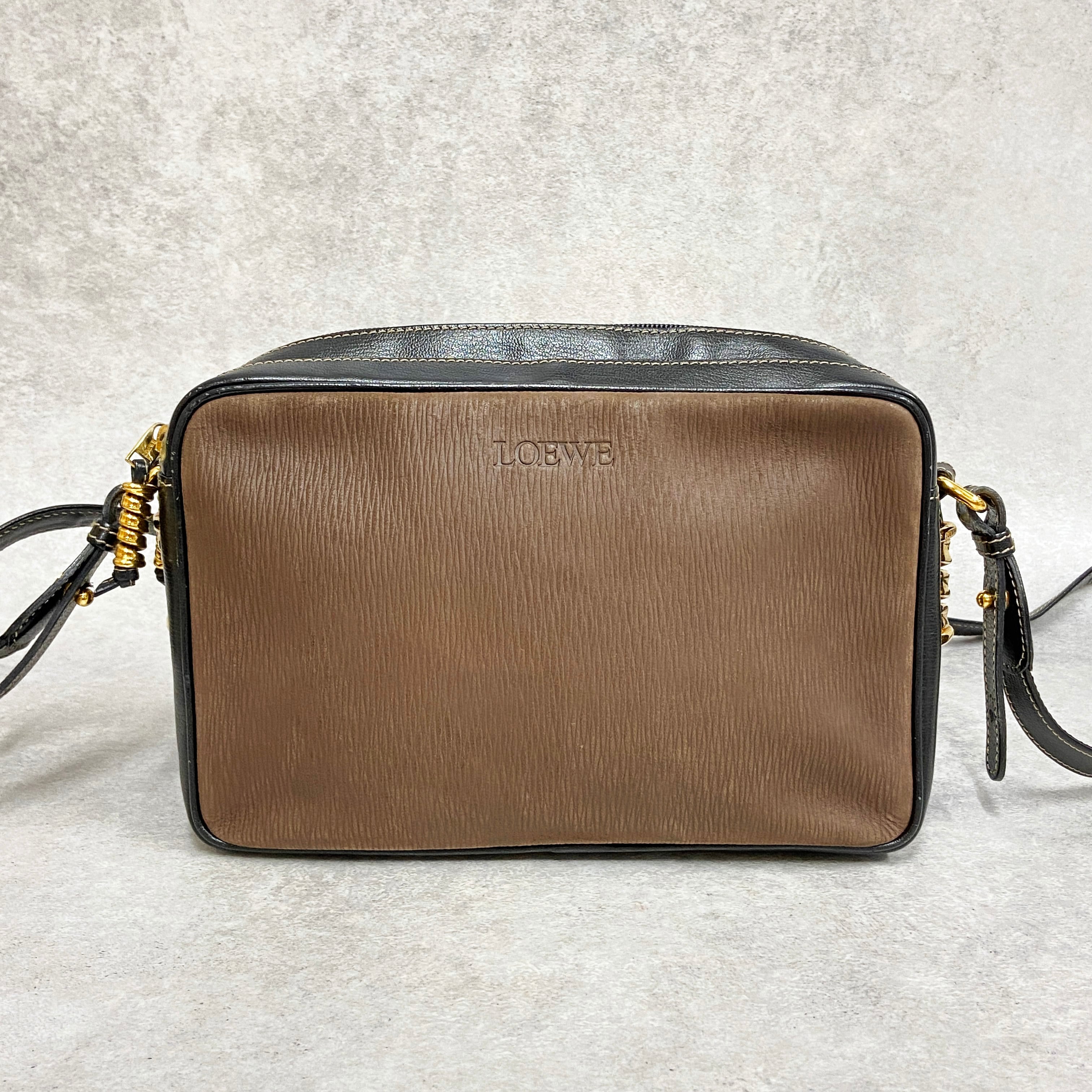 LOEWE ロエベ ベラスケス ショルダーバッグ レザー ブラウン ブラック 4947 | rean powered by BASE