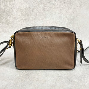 LOEWE ロエベ ベラスケス ショルダーバッグ レザー ブラウン ブラック 4947