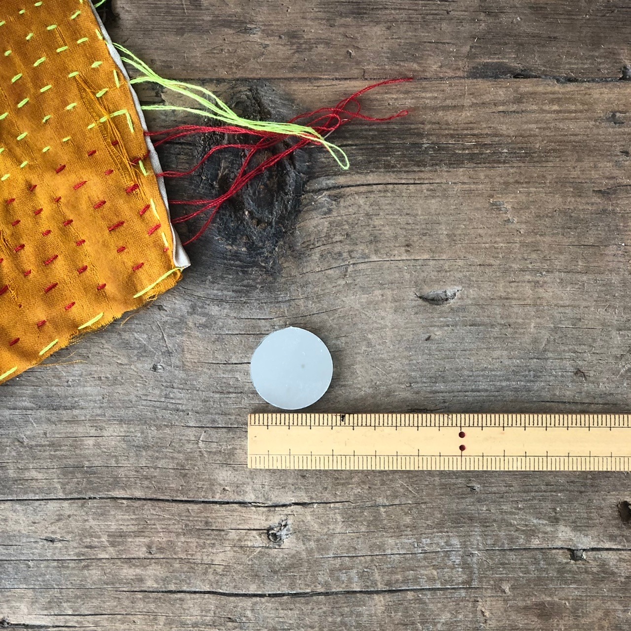 《no.2》2.0cm 丸鏡 ミラー刺繍