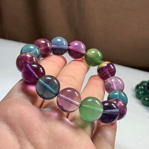 7.レア✩可愛いグラデーションフローライトブレスレット