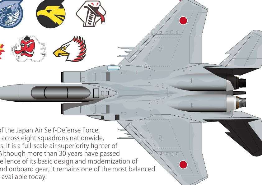 F-15 アップサイド イラストボード | HEAD WIND