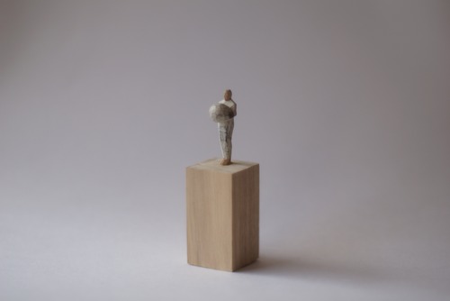 (149)wood figure-mini台付_085