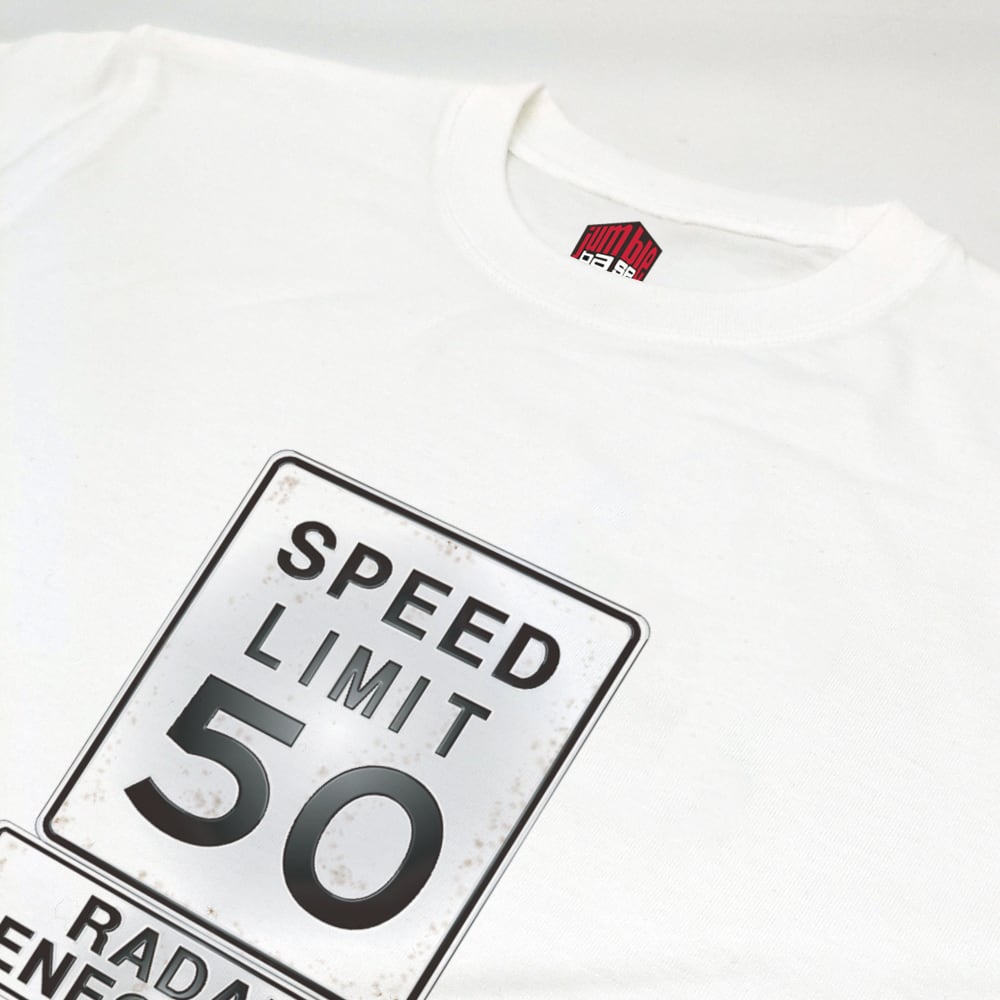 SPEED LIMIT】 制限速度50マイルTシャツ 道路標識シリーズ | Jumble Base