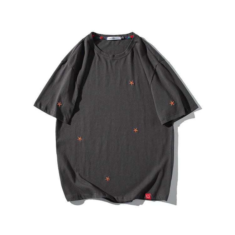 ★EMBROIDERED ROUND NECK T-SHIRT(unisex)☝　　　07131