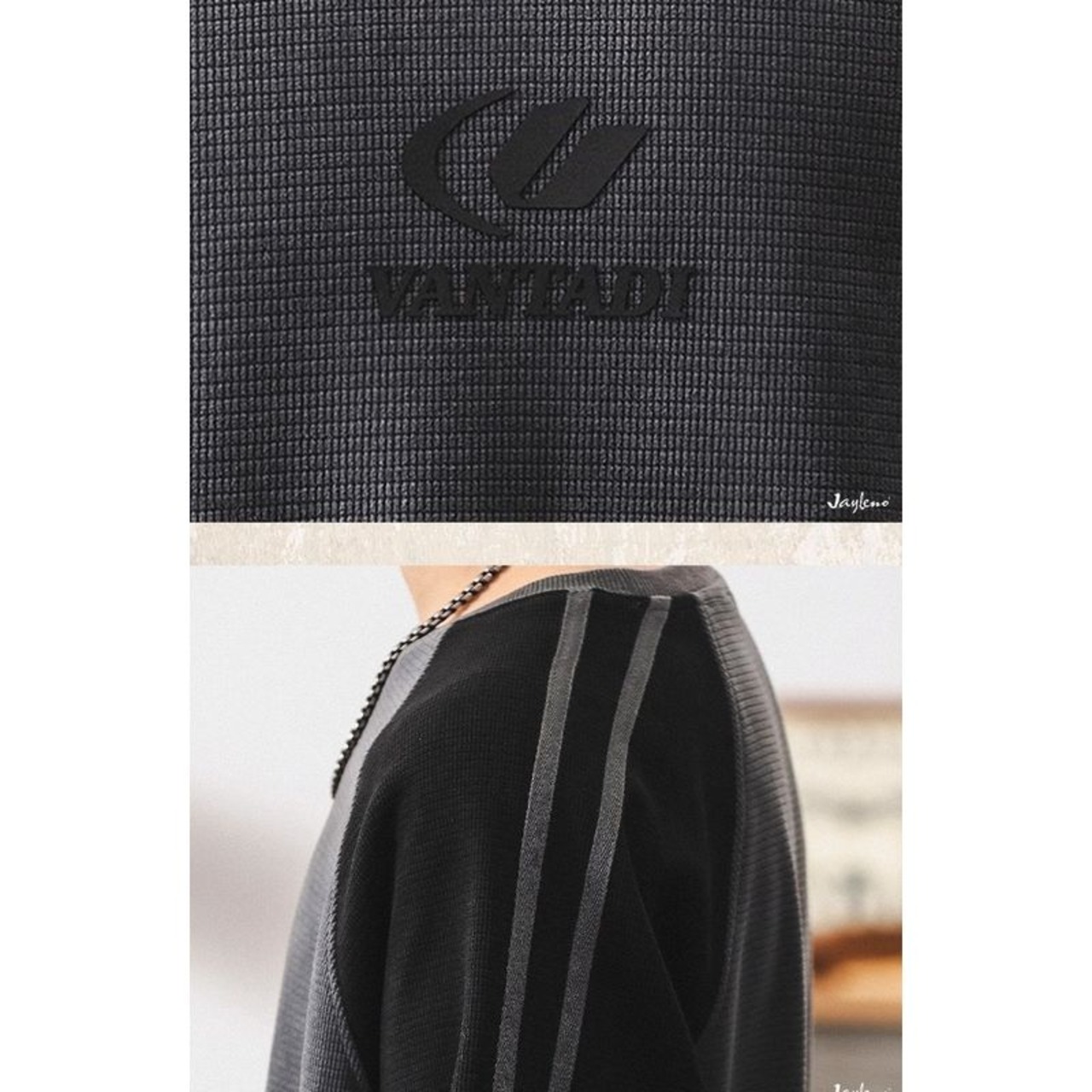 バイカラー ラグランスウェットトップス 10222