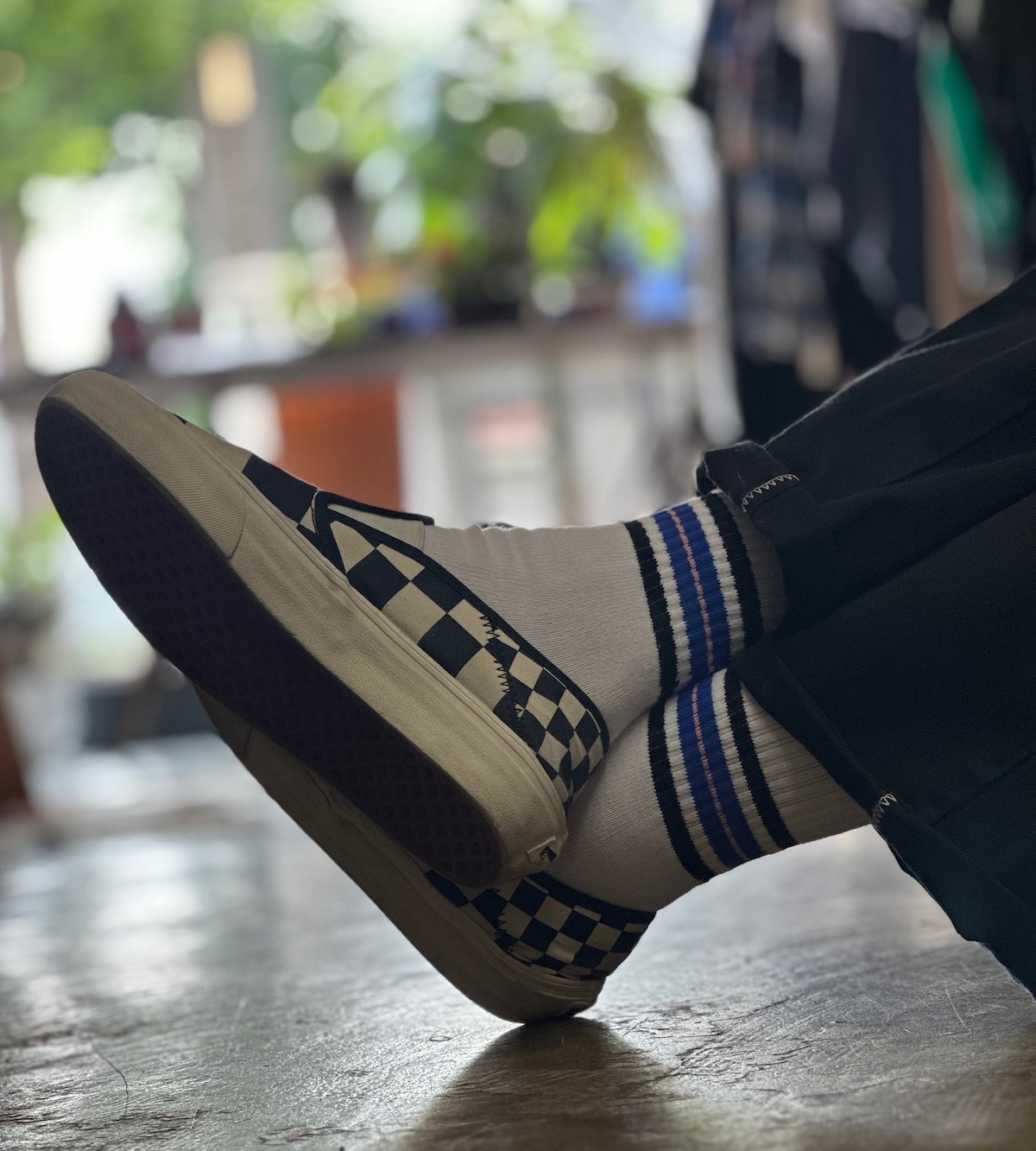 Stapp Socks STAPP SOCKS LINE SOCKS BLUE×PINK | ATOM.