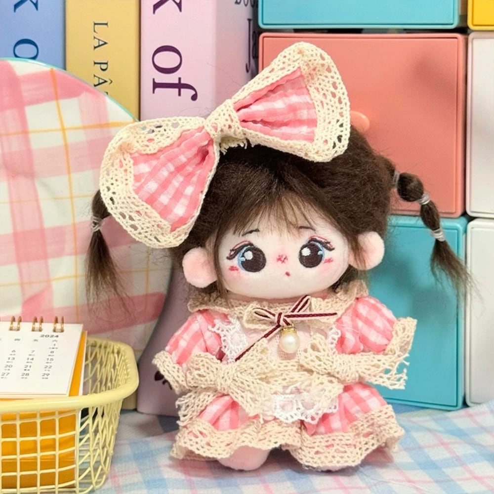推し活アイテム 撮影用アイテム 10cm 15cm ピンク レース ギンガム