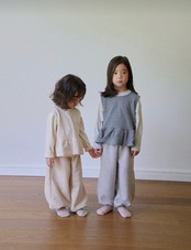 韓国子供服 / 26Autumn / 〖取寄〗ko and ko / ニットシャーリングトップ / ベビー服 / キッズ服 *XXS~L*