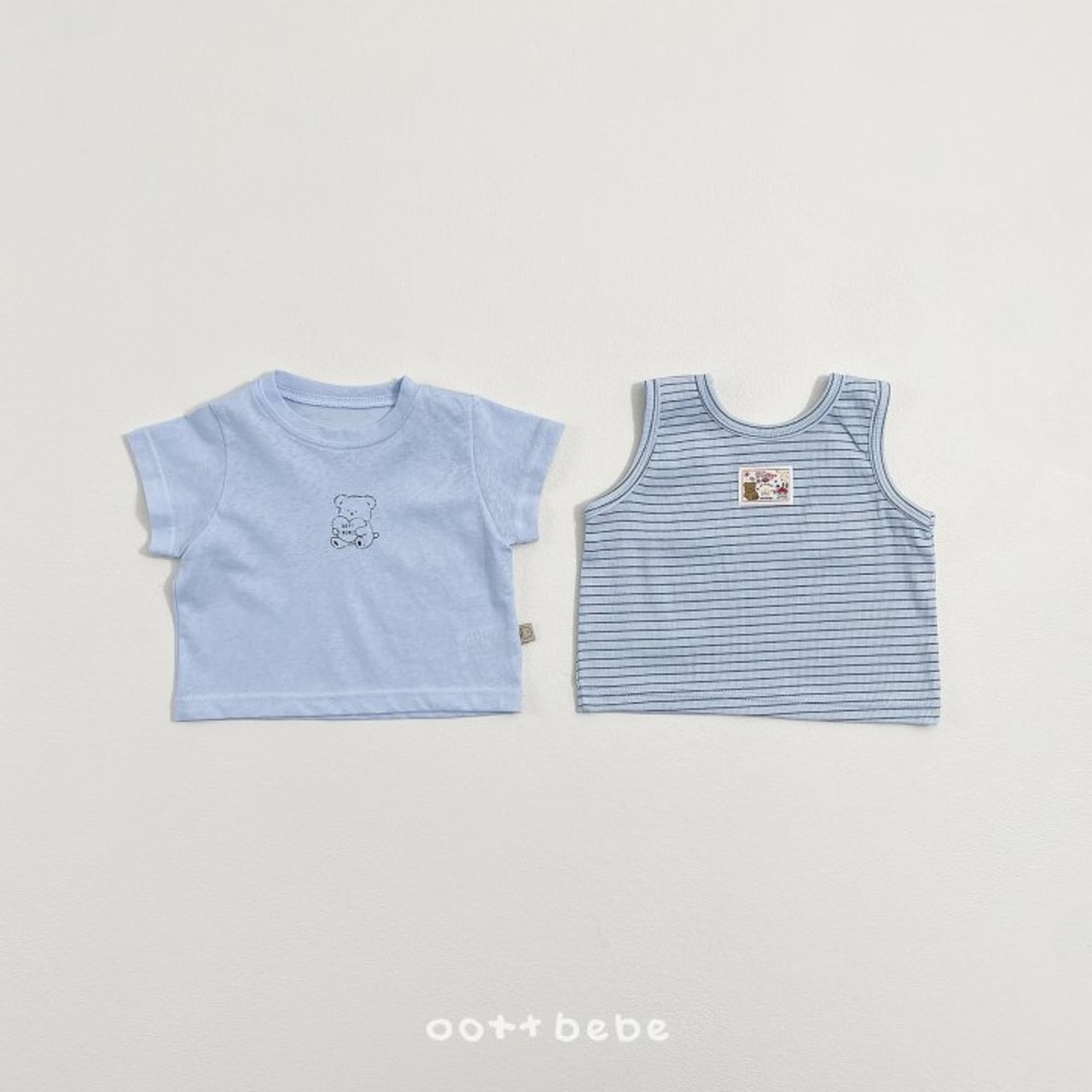 [oottbebe] Sherbet 1+1 Tee Shirt (Bebe) / [오뜨베베] 샤베트1+1티셔츠(베베)