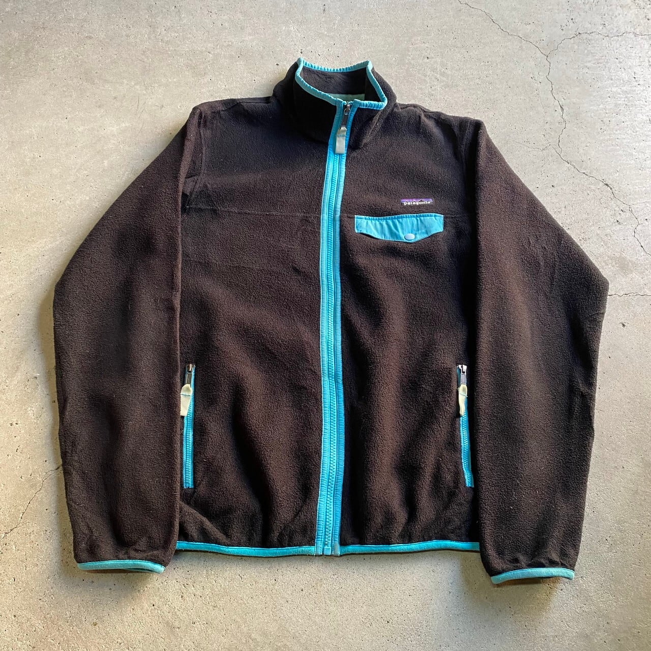 15年製 パタゴニア シンチラ フルジップ スナップT フリースジャケット レディースM 古着 Patagonia アウトドア フリースジャケット  ブラック 黒【アウトドアジャケット】【WS2201】-1 | cave 古着屋【公式】古着通販サイト