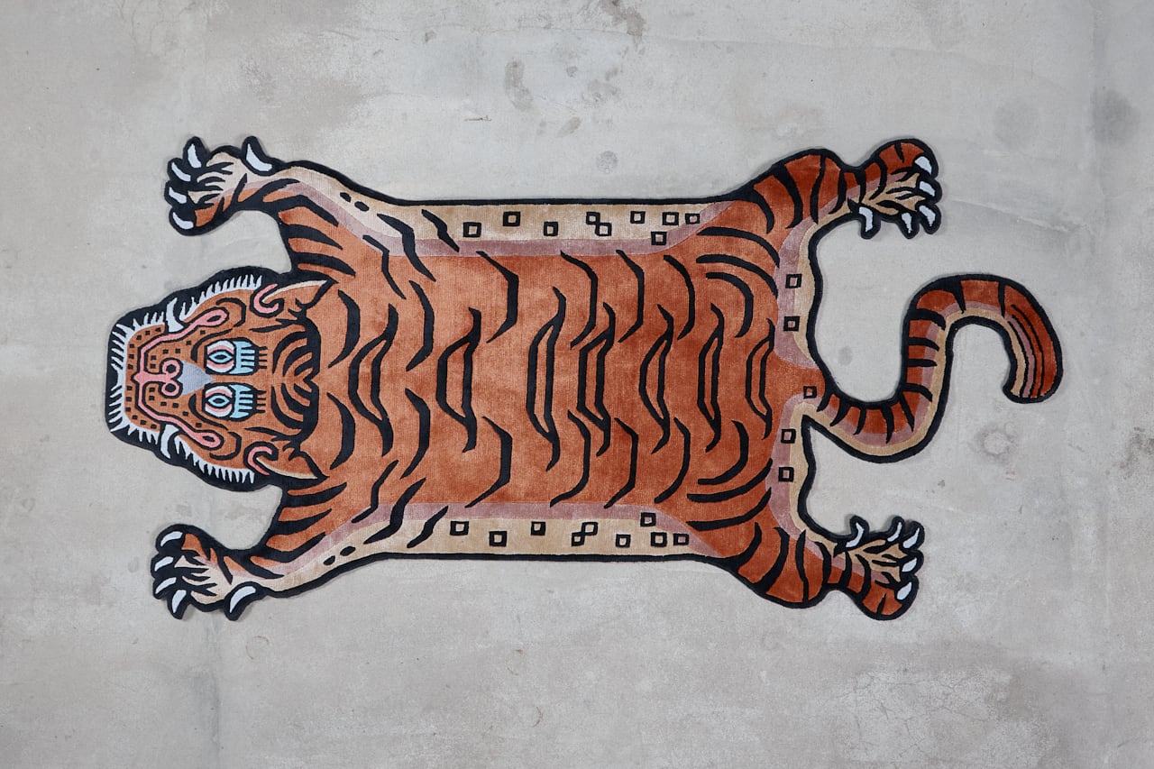 Tibetan Tiger Rug 《Lサイズ•シルク・オリジナル3・トラディショナル