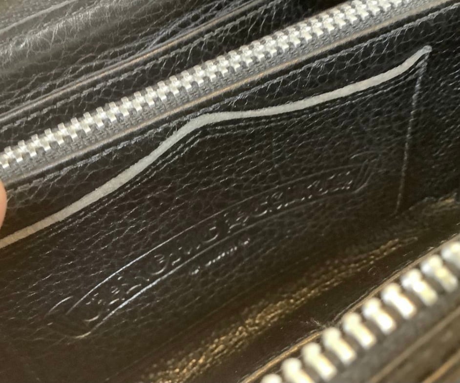 CHROME HEARTS クロムハーツ REC-Fウォレット クロスパッチ セメタリー