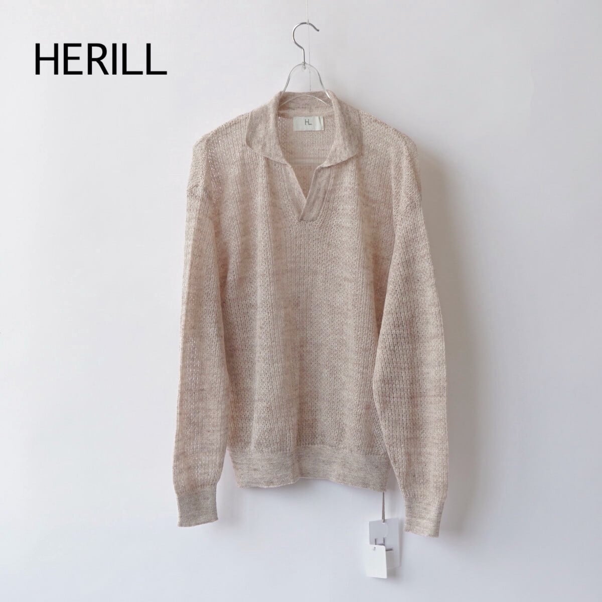 HERILL/へリル・ Linen WG Polo | a flat shop HERILL/へリル・ Linen WG Polo | a flat shop
