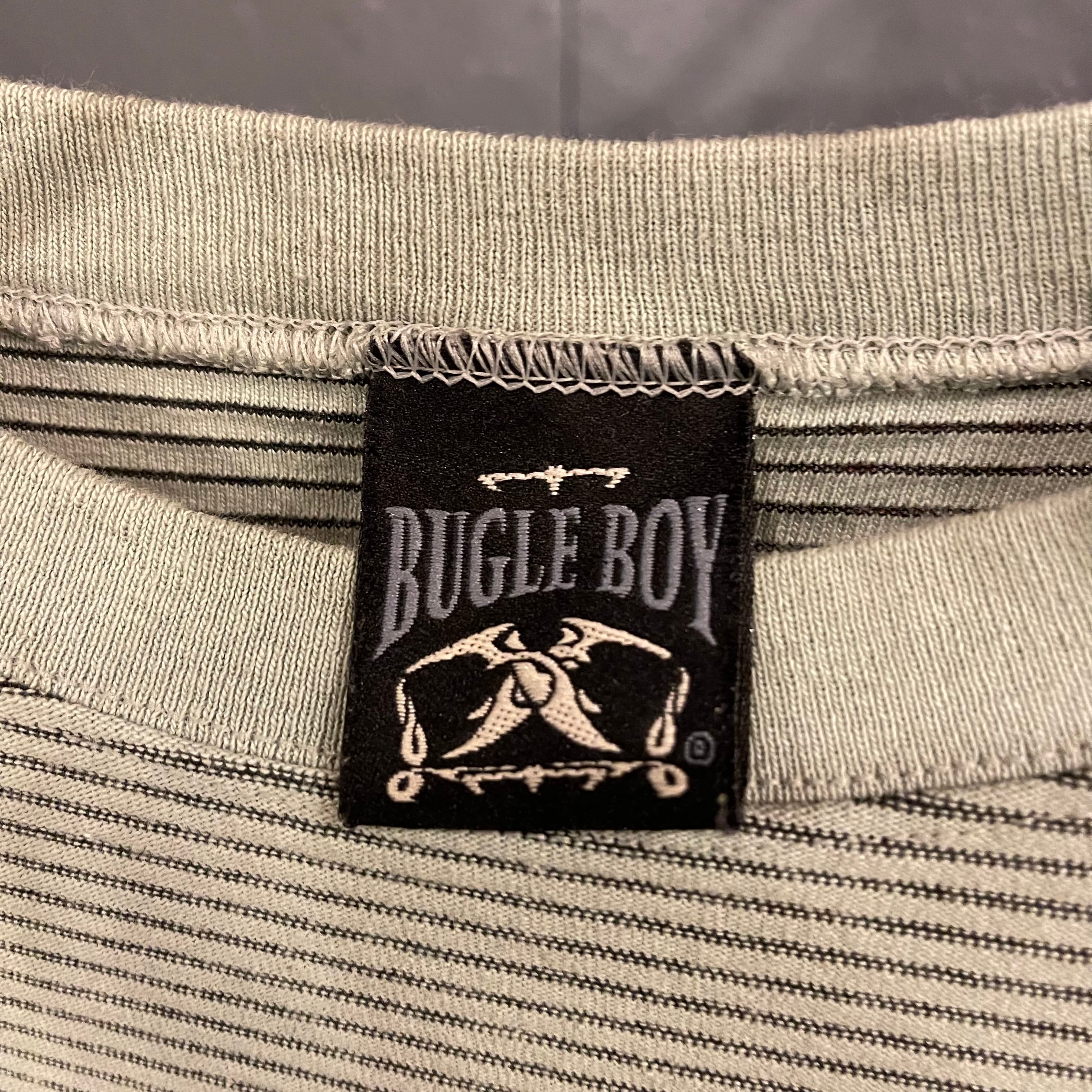 BUGLE BOY - マルチボーダー リンガーネック Tシャツ USA製