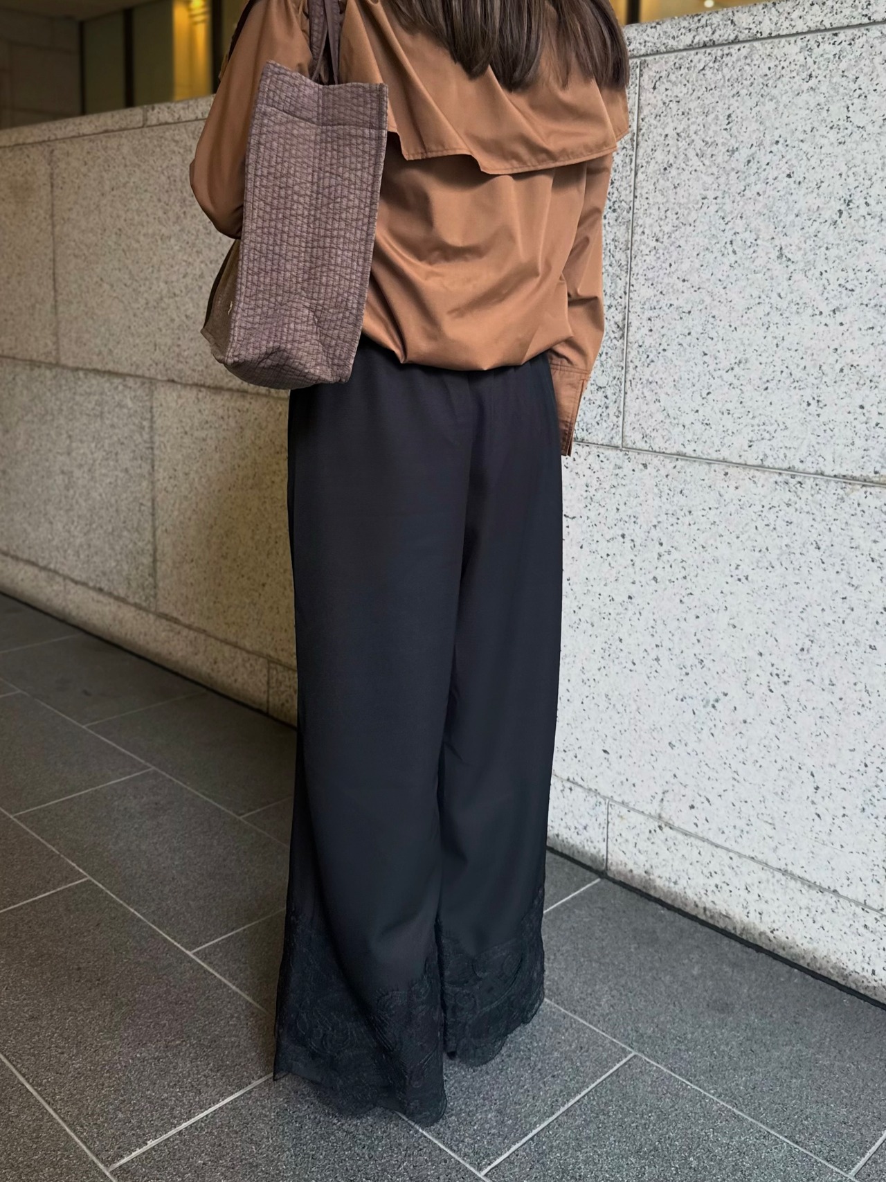 レースワイドパンツ［90008］
