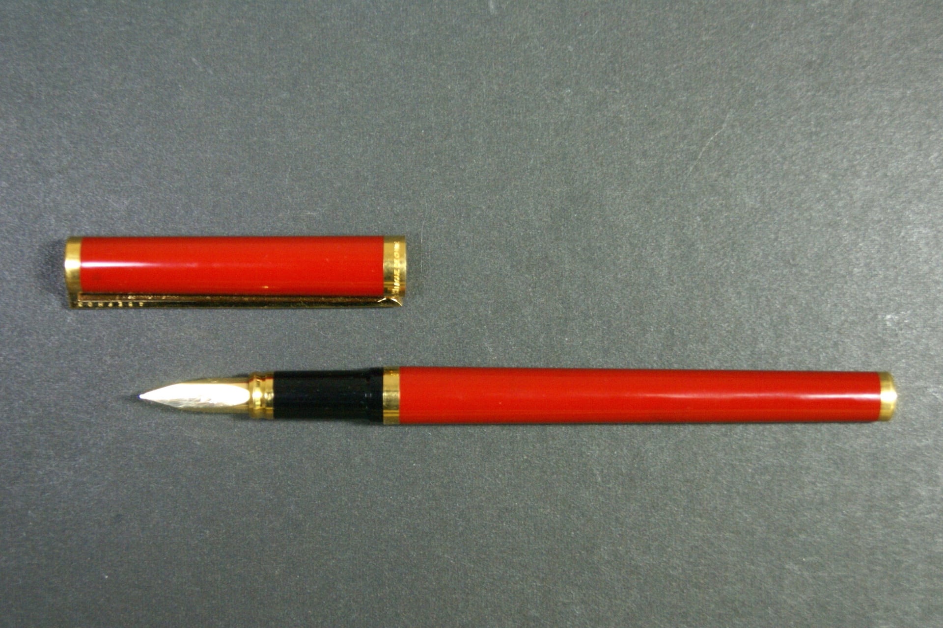 80s S.T. デュポン 純正漆赤 S.T. Dupont laque de chine （中字