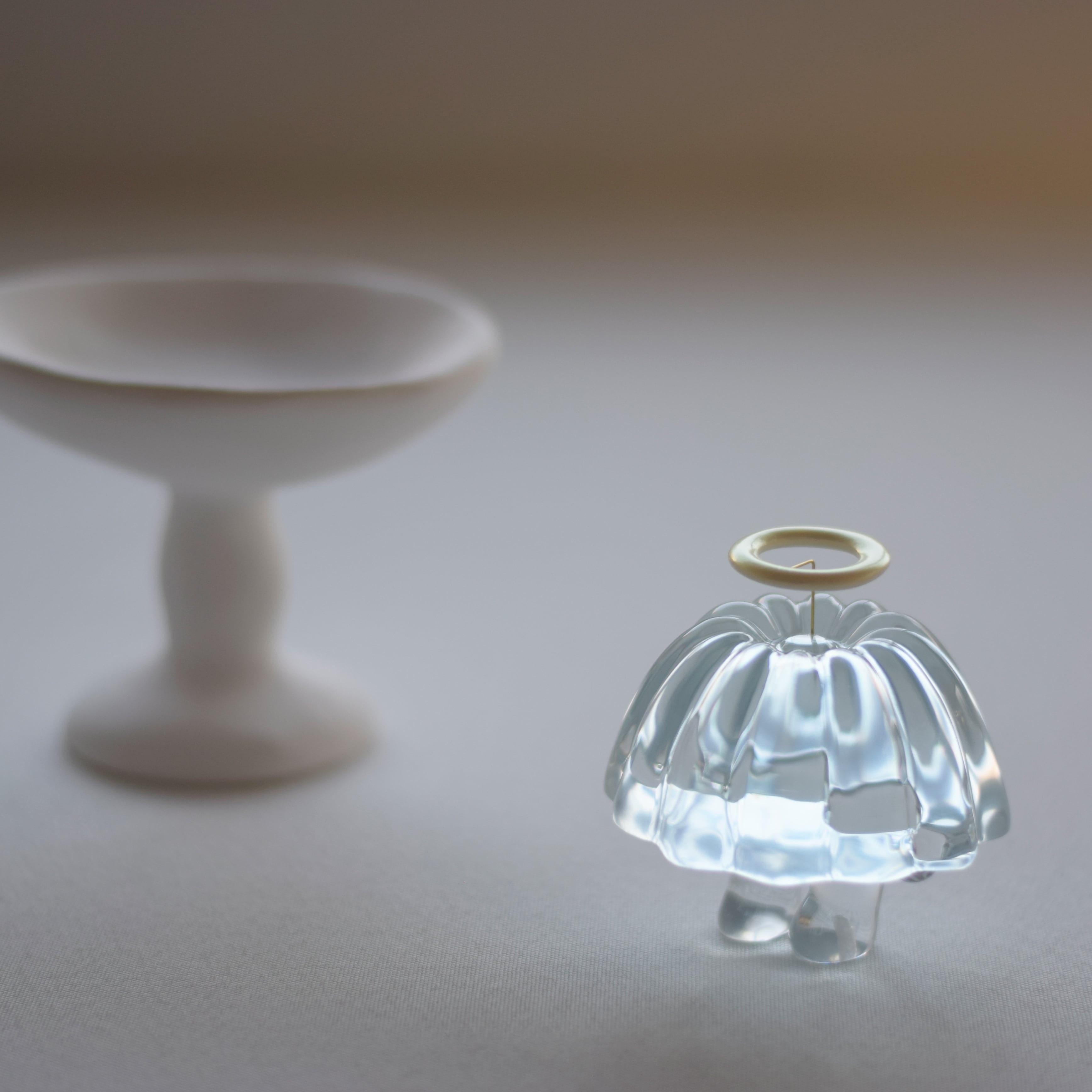 ゼリー天使 造形作品 ハンドメイド sabotensi ゼリ天使（水色