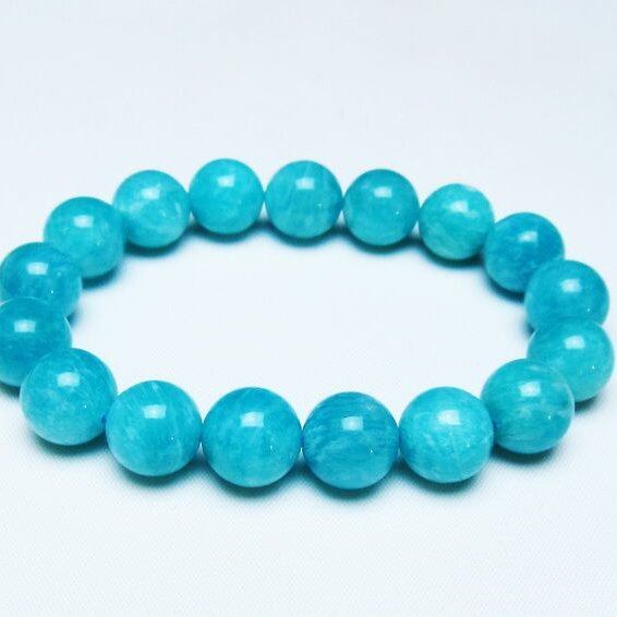 アマゾナイト ブレスレット 13mm 一点物 一点物 メール便可 [M便 1/10] 111-47782