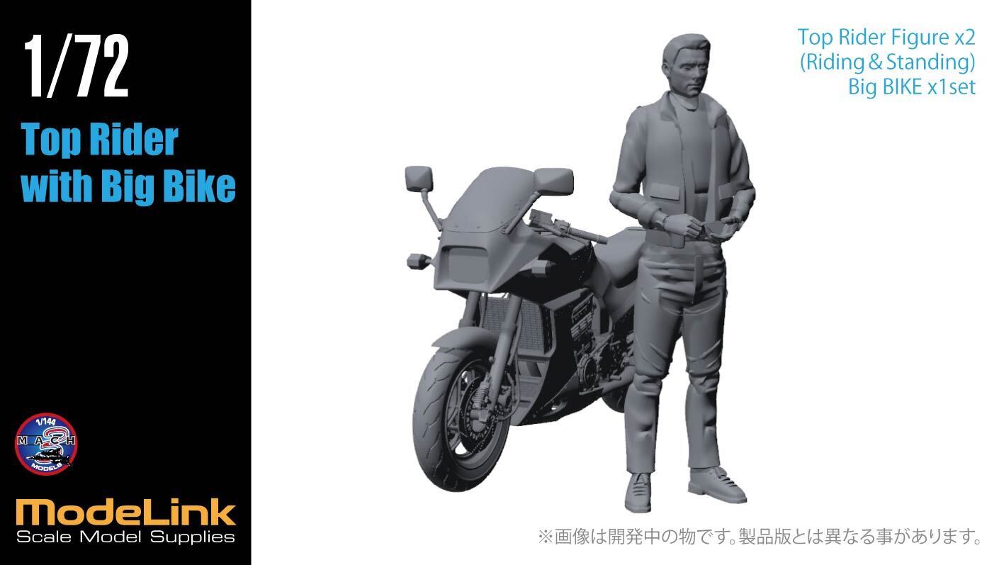 1/72 トップライダー バイク＆フィギュア2体 set | modelink