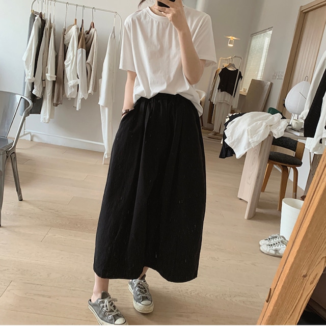 ウエストゴム Aラインスカート N SK078