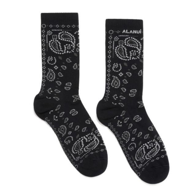 ALANUI　BANDANA SOCKS　MIDNIGHT BLUE