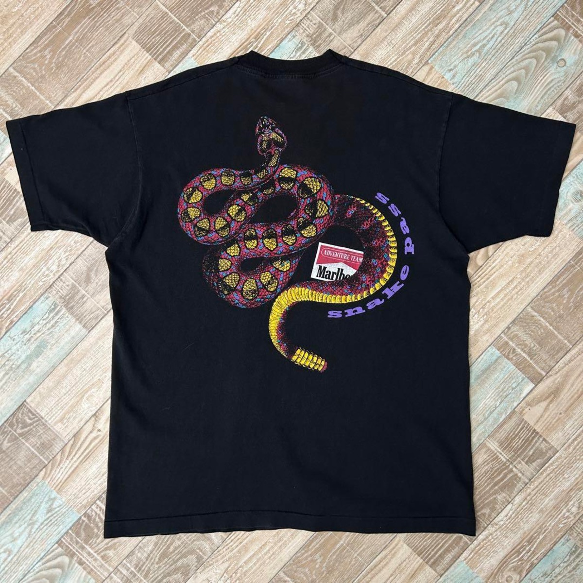 希少 USA製 90s Marlboro マルボロ Tシャツ snake pass スネークパス 