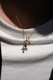 3/28(sat)予約発売【Twin Cross Luxe Necklace】/ GOLD