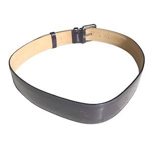 LOEWE purple enamel leather belt