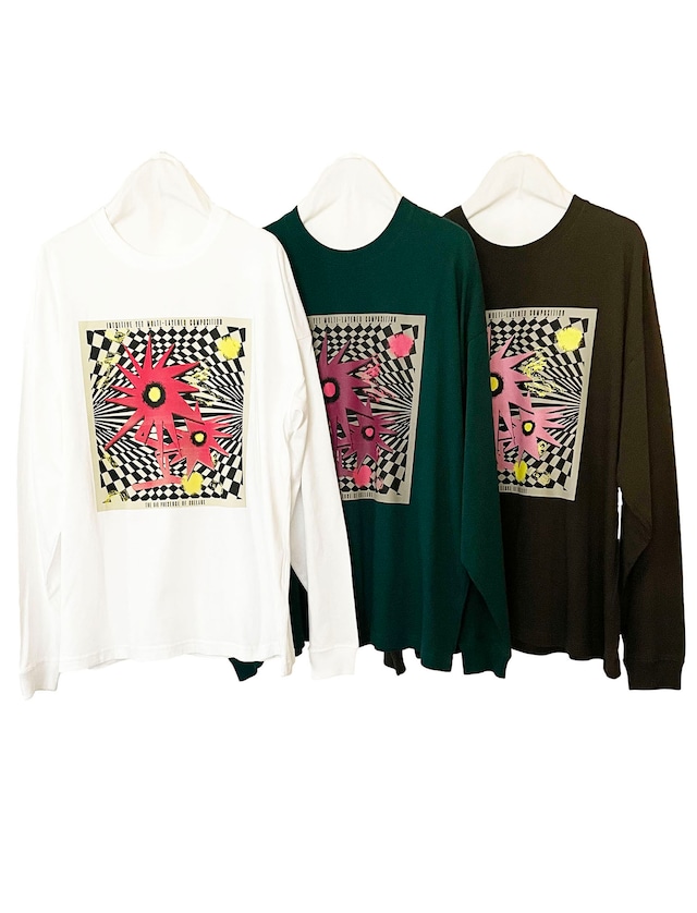 OKIRAKU ＜flower print longsleeve tee＞　