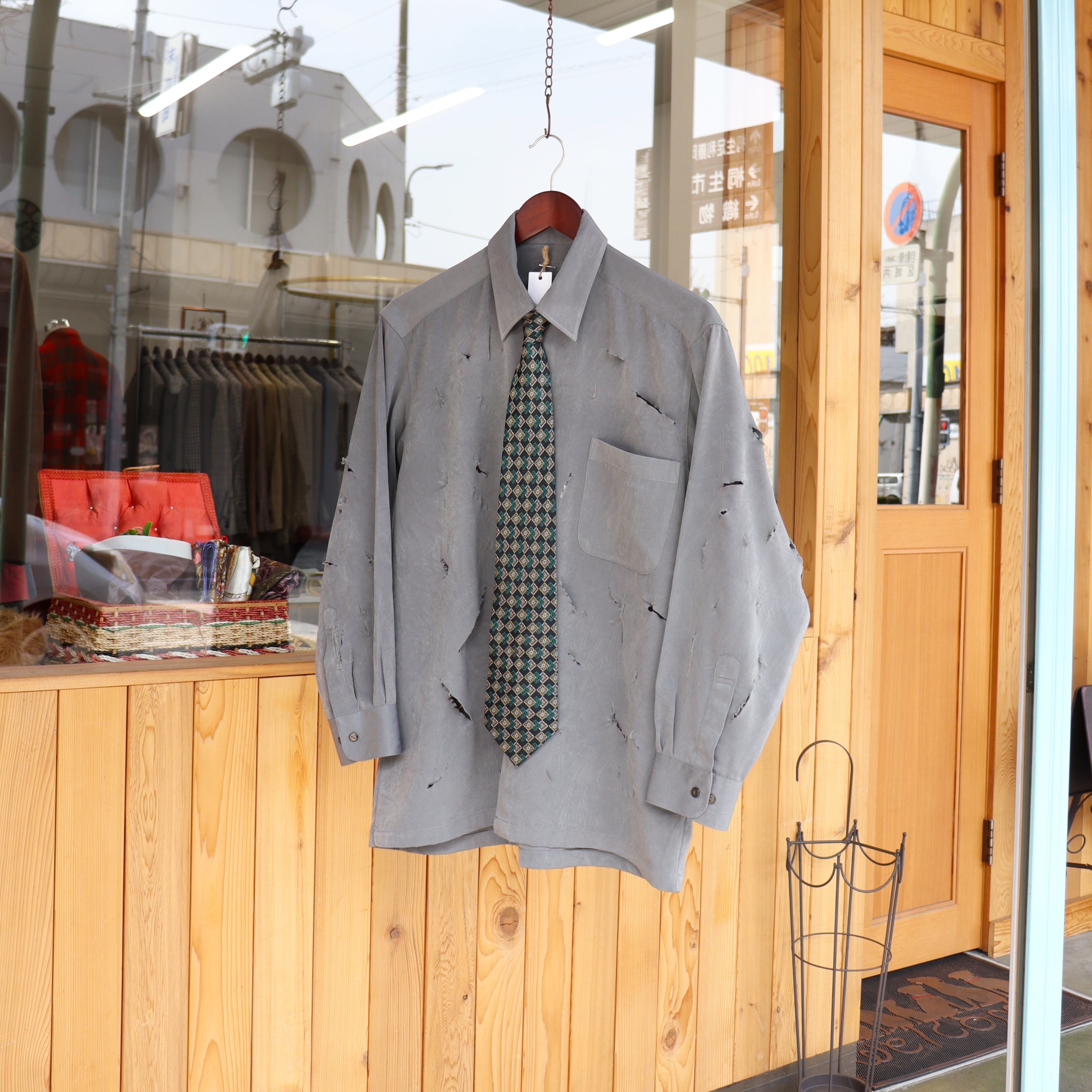damage shirt & necktie【set】
