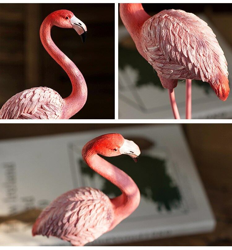 フラミンゴ 置物 オブジェインテリア 飾 ディスプレイ おしゃれ 樹脂製 リアル お洒落 可愛い 鳥 アニマル 雑貨屋リエット