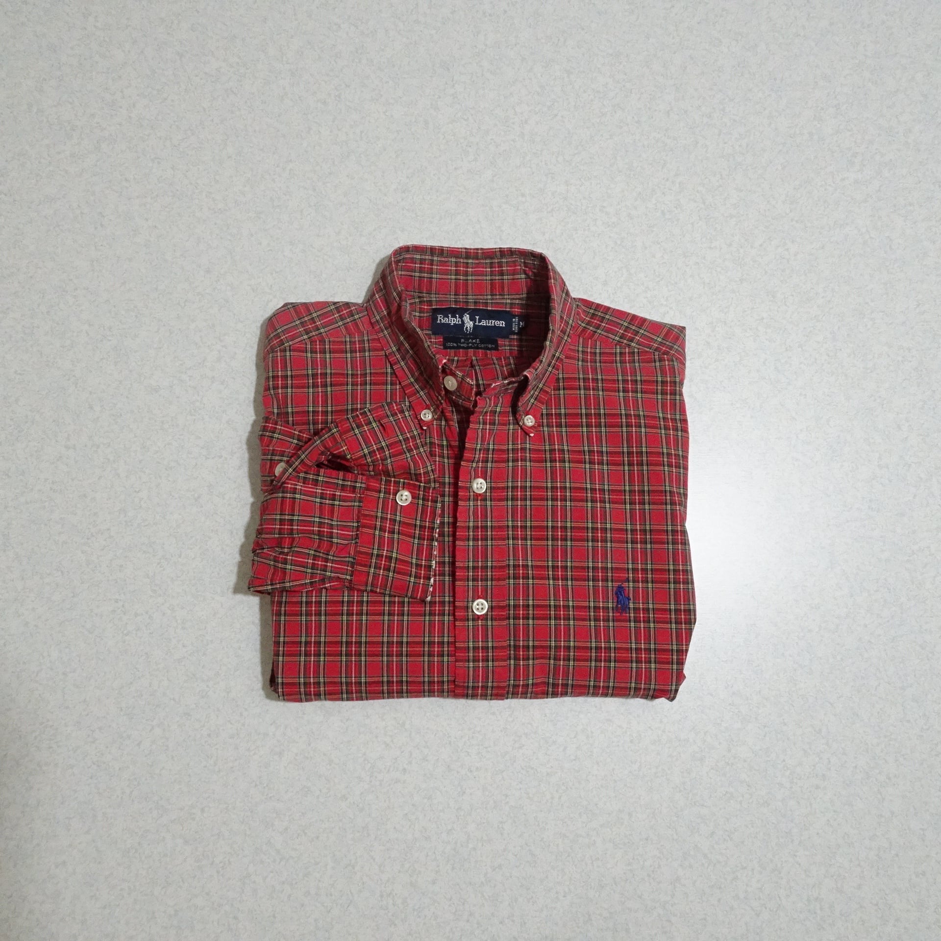 90s- インド製 Ralph Lauren ラルフローレン 長袖シャツ BLAKE