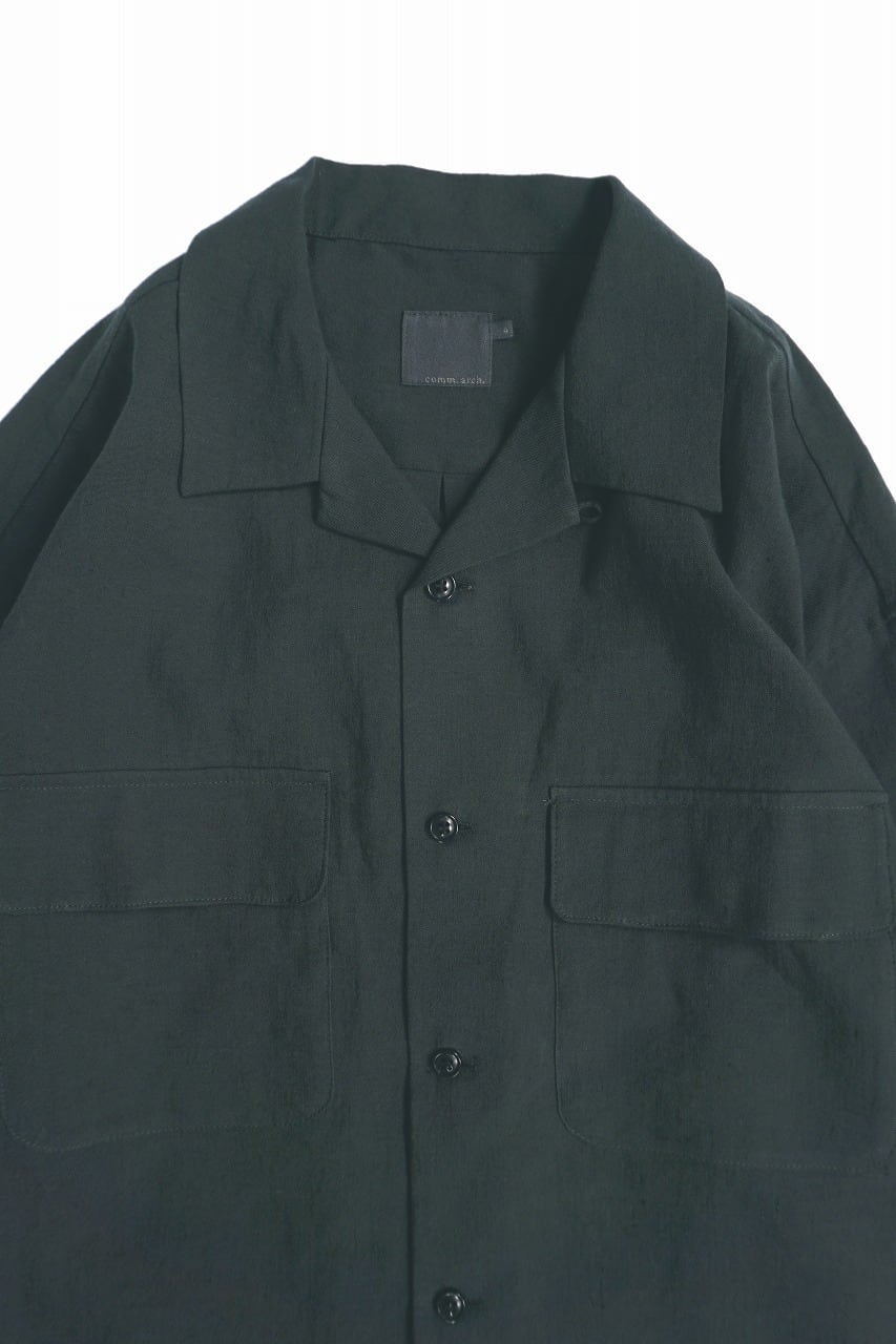 Li. Co. Poplin Open Collar Shirt