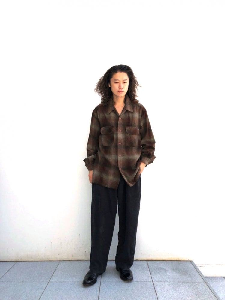 Pendleton [PENDLETON] Vintage Ombre Check Open Color Wool Shirt