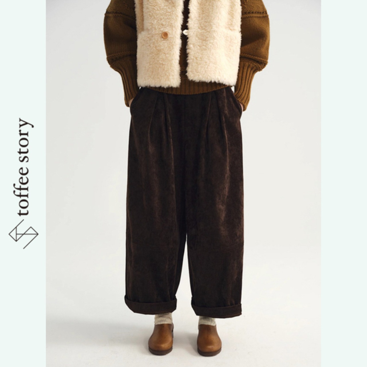 【2color】午後の光に溶ける、やわらかシルエットパンツ《P0327》