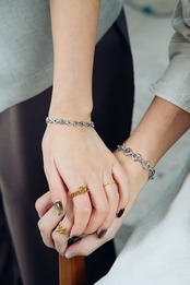 『想いの交差』 crossing chain bracelet