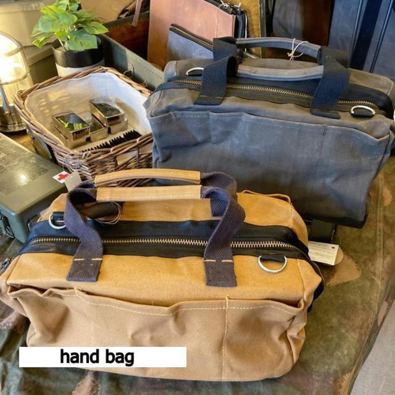 DULTON　ワックスキャンバスツールバッグ　2色　ダルトン　道具入れ　工具入れ　工具バッグ　ガレージ　DIY　