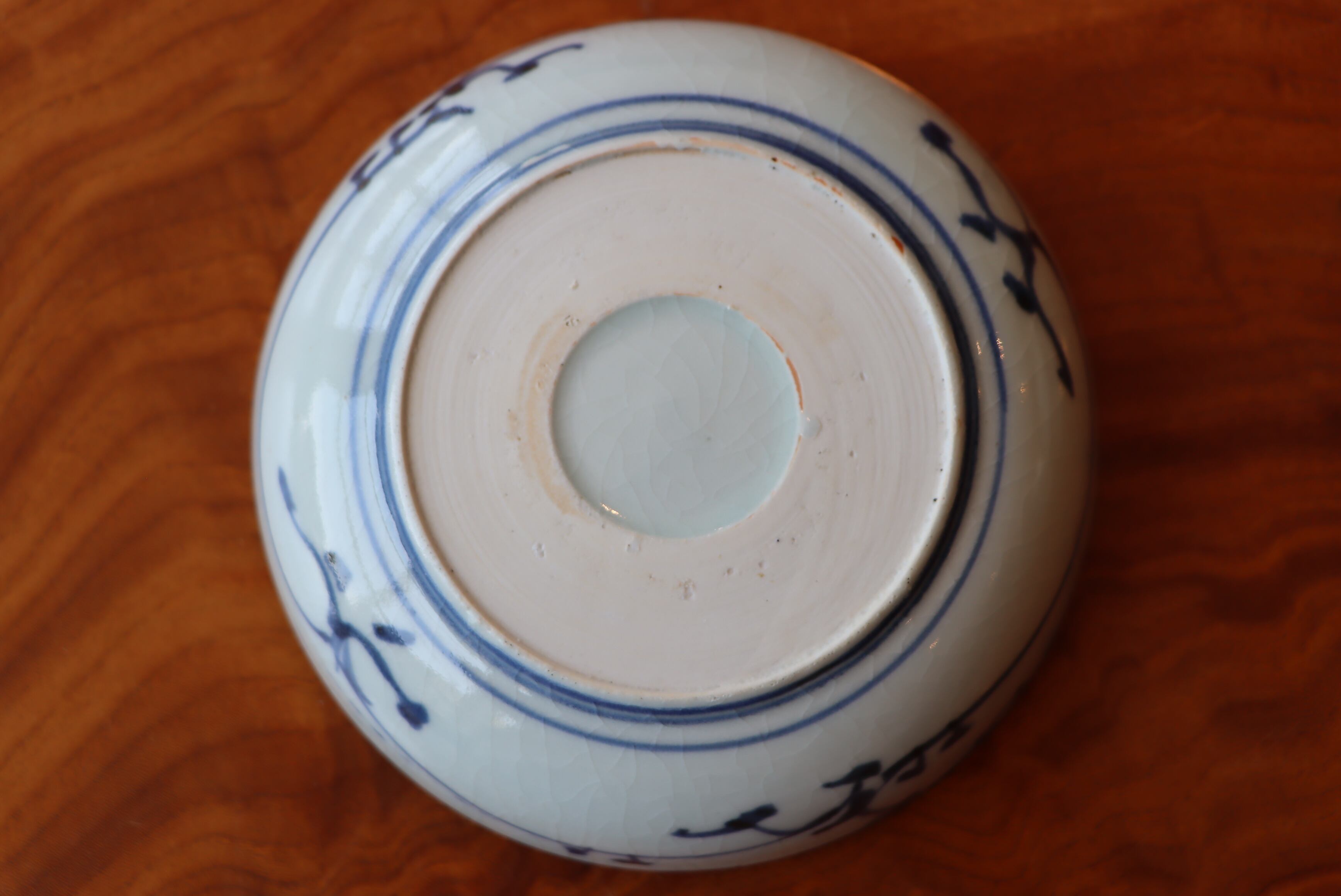 膾皿 三客組 古伊万里 染付 花文 | (有)新原美術