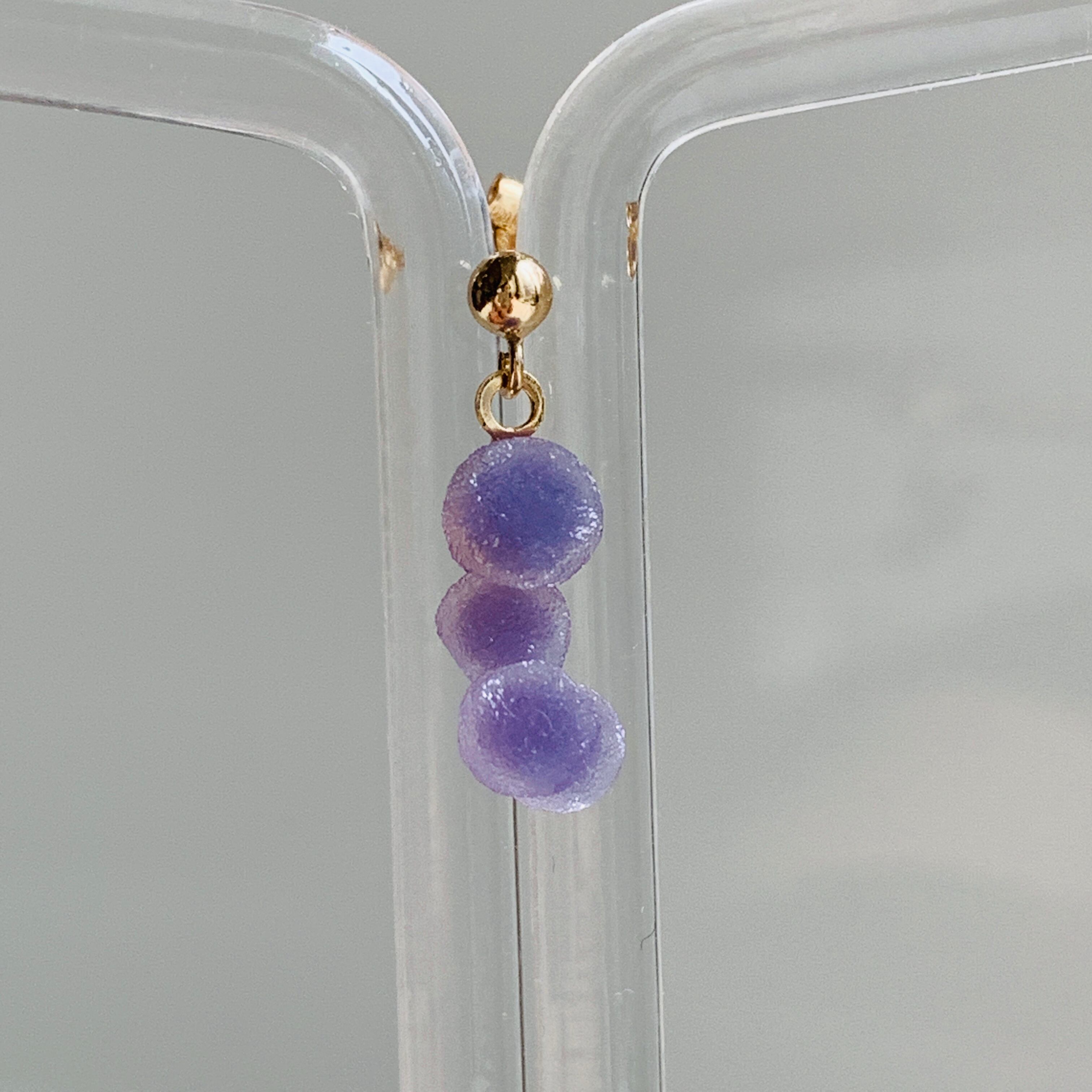 ピアス【グレープカルセドニー】 | earth venus