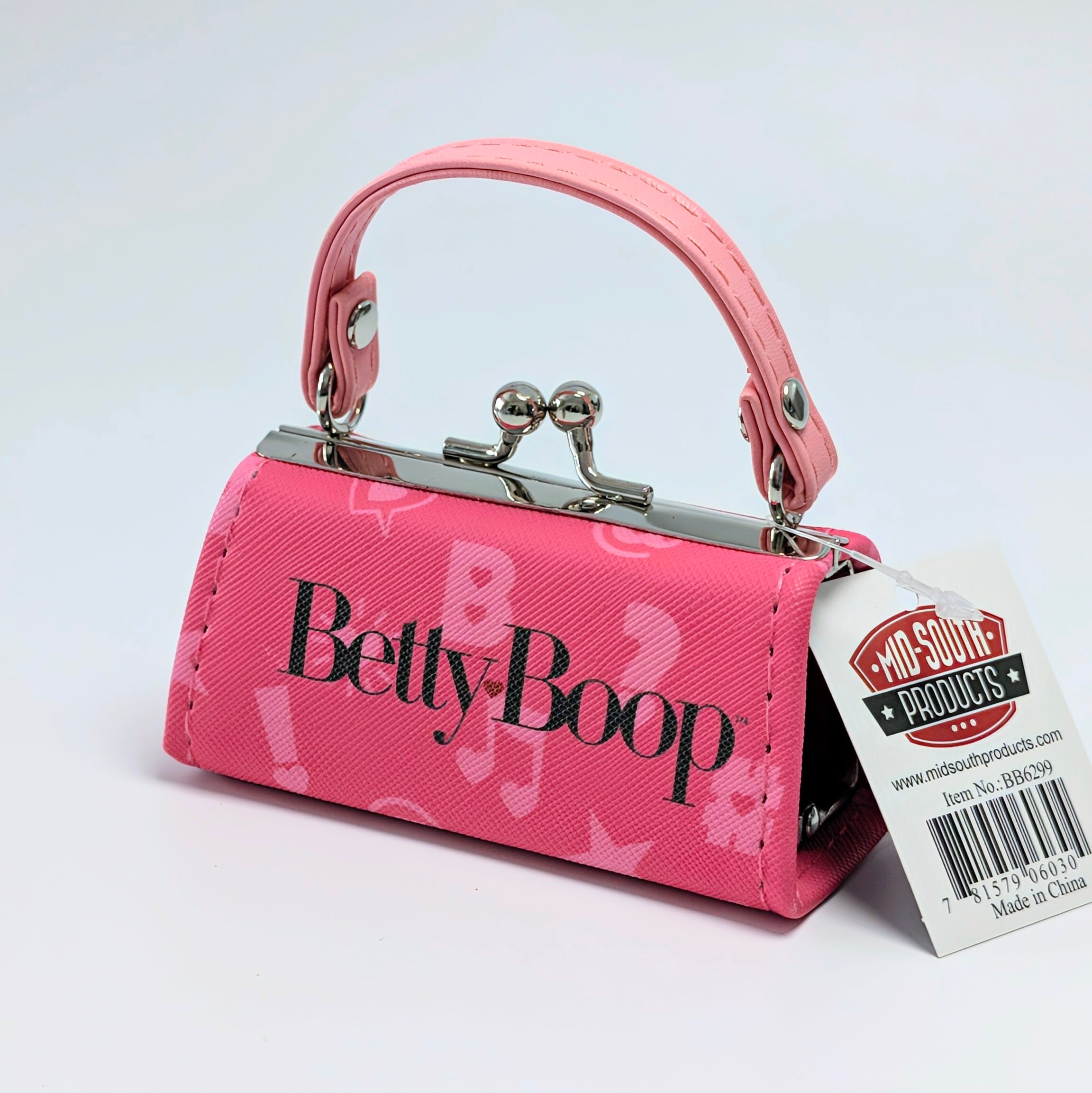 ✨️❦カバンに付けたら超ラブリー❦✨️【 Betty Boop ベティー・ブープ 】『PINK』ミニ パース / ミニポーチ / ピルケース / コスメ / 小銭入れ〚アメリカン雑貨 アメトイ〛