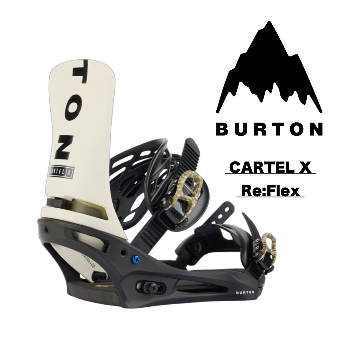 22-23 BURTON『 CARTEL X Re:Flex 』スノーボード バインディング ビンディング binding バートン カーテルエックス  リフレックス カービング テクニカル スノーボードテクニカル テク選 パウダー 地形遊び パーク メンズ レディース | snowboardshop  MDS